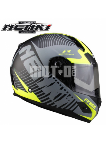 Шлем (Интеграл) NENKI FF-856 MATTE GREY YELLOW