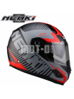 Шлем (Интеграл) NENKI FF-856 MATTE GREY RED