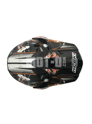 Шлем (мотард) NENKI MX-310 BLACK ORANGE