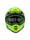 Шлем NENKI MX-316, Кросс, Green Yellow Grey