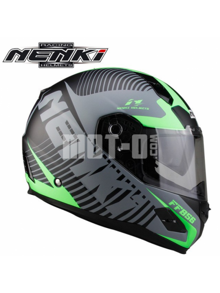 Шлем (Интеграл) NENKI FF-856 MATTE GREY GREEN