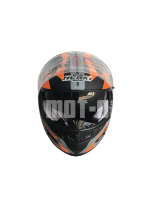 Шлем (Интеграл) NENKI FF-856 MATTE GREY ORANGE