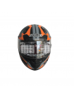 Шлем (Интеграл) NENKI FF-856 MATTE GREY ORANGE