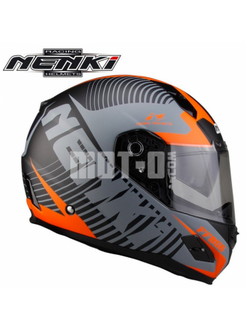 Шлем (Интеграл) NENKI FF-856 MATTE GREY ORANGE